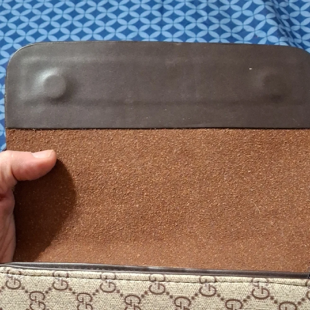 Gucci Beige and Brown Messenger Bag